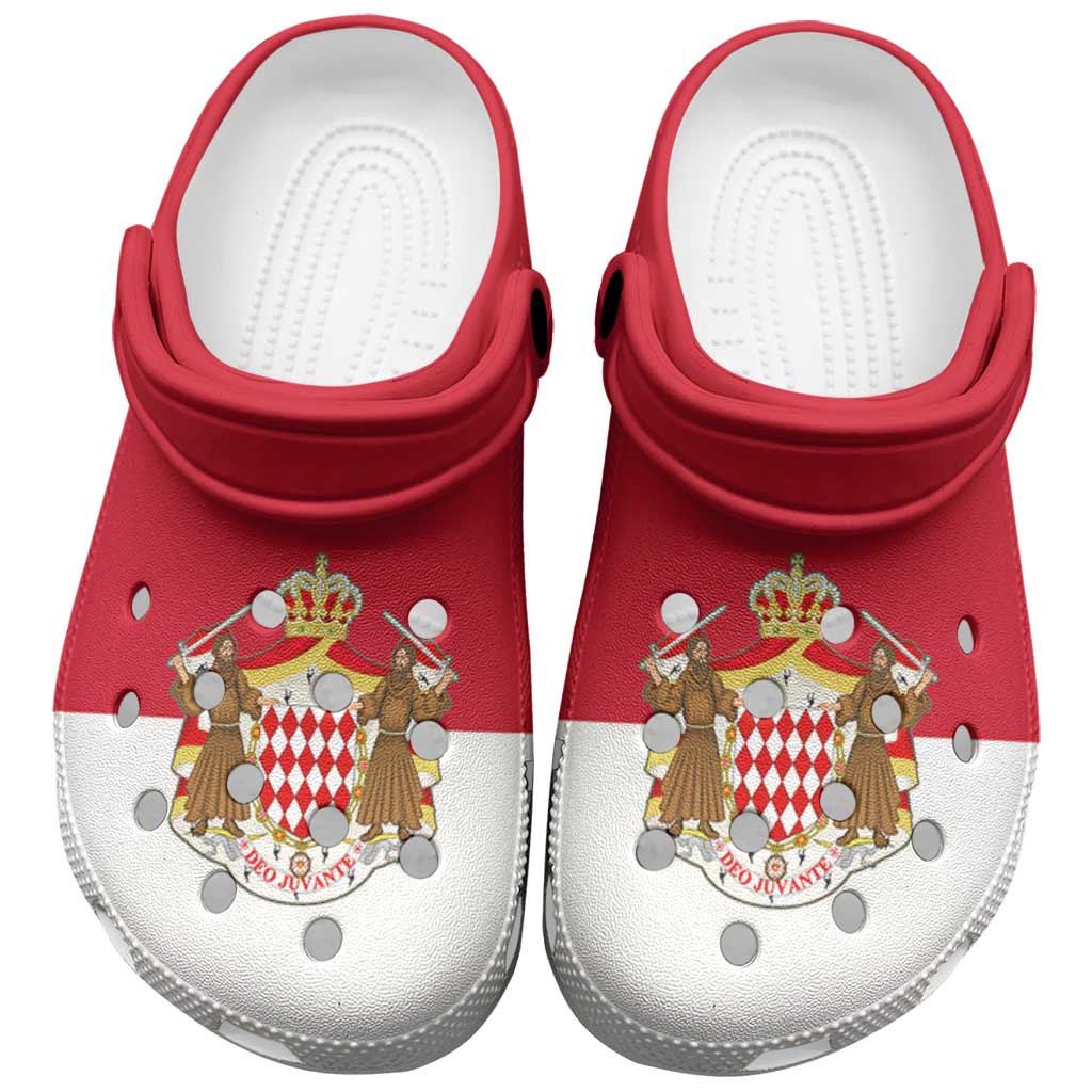 Monaco Clogs Shoes Flag Color Inspiration - Wonder Print Shop