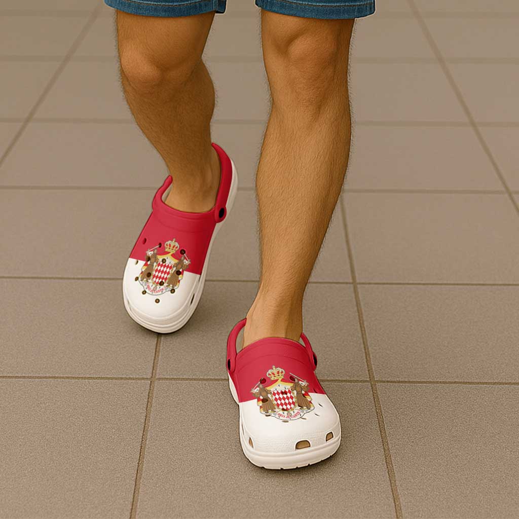 Monaco Clogs Shoes Flag Color Inspiration - Wonder Print Shop