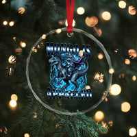 Mongo is Appalled Crystal Glass Ornament Funny Princess Donut Riding Mongo