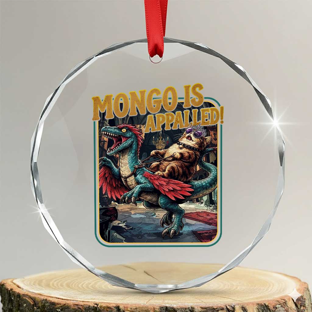 Mongo is Appalled Crystal Glass Ornament Vintage Princess Donut Riding Mongo