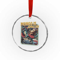 Mongo is Appalled Crystal Glass Ornament Vintage Princess Donut Riding Mongo
