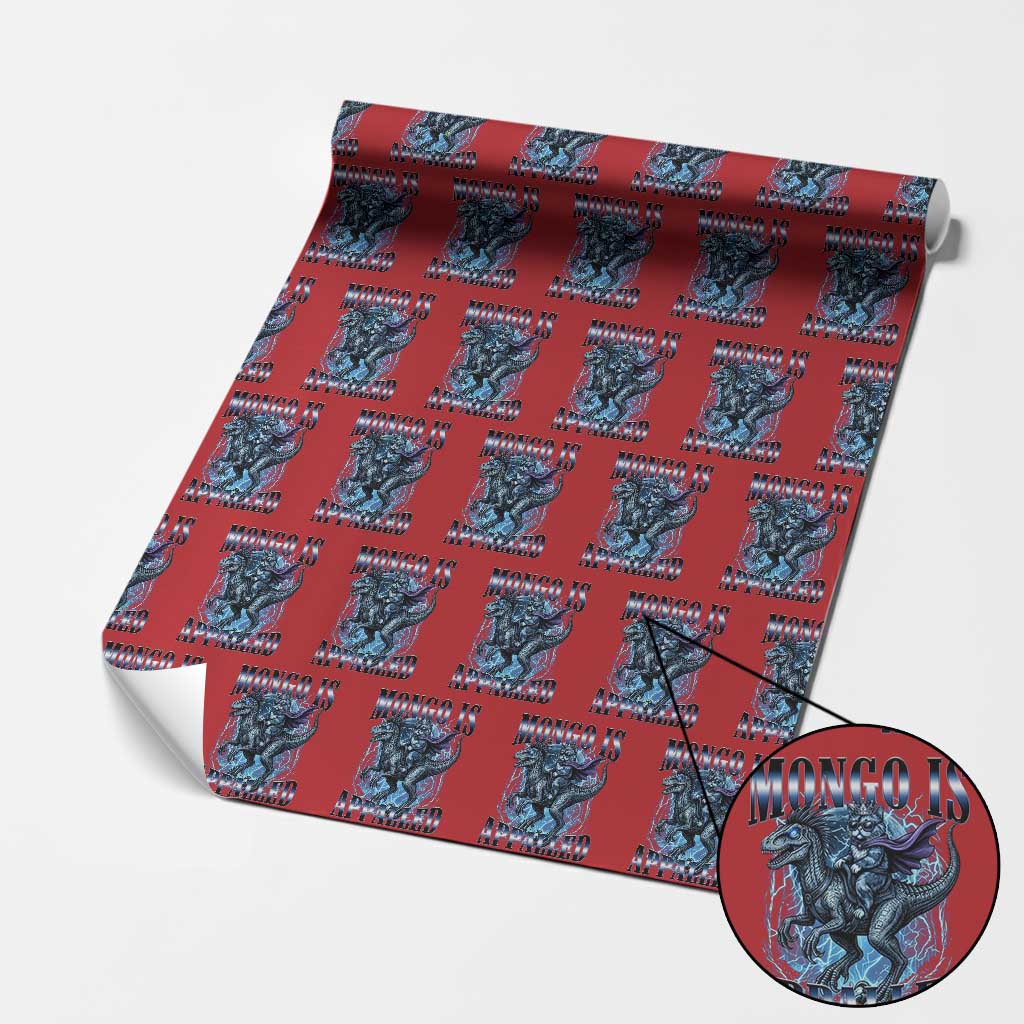 Mongo is Appalled Wrapping Paper Roll Funny Princess Donut Riding Mongo