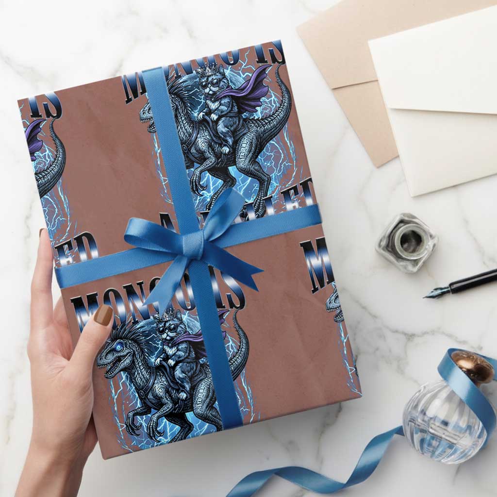 Mongo is Appalled Wrapping Paper Roll Funny Princess Donut Riding Mongo