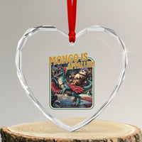Mongo is Appalled Heart Crystal Glass Ornament Vintage Princess Donut Riding Mongo