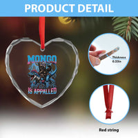 Mongo Is Appalled Princess Cat Quote Heart Crystal Glass Ornament Geeky Fantasy Book Lover