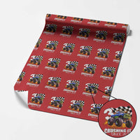 Monster Truck Birthday Wrapping Paper Roll Happy 3rd Bday Party 3 Years Old Boy - Wonder Print Shop