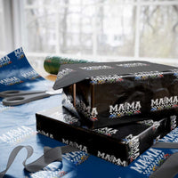 Monster Truck Mama Wrapping Paper Roll Funny Truck Mom Checkered Mother's Day