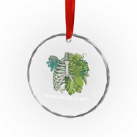 Monstera Plant Body Skeleton Crystal Glass Ornament Never Enough Plants TS12