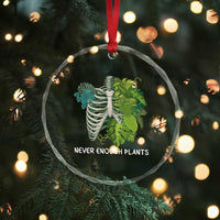 Monstera Plant Body Skeleton Crystal Glass Ornament Never Enough Plants TS12
