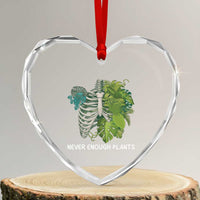 Monstera Plant Body Skeleton Heart Crystal Glass Ornament Never Enough Plants - Wonder Print Shop