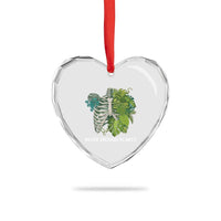 Monstera Plant Body Skeleton Heart Crystal Glass Ornament Never Enough Plants - Wonder Print Shop