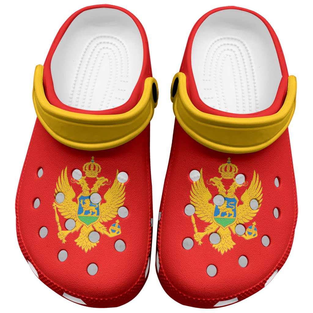 Montenegro Clogs Shoes Flag Color Inspiration - Wonder Print Shop