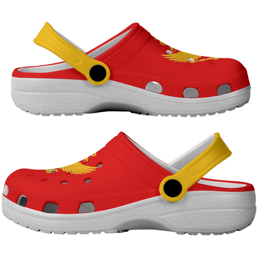 Montenegro Clogs Shoes Flag Color Inspiration - Wonder Print Shop