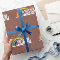 More Pride Less Prejudice Wrapping Paper Roll Pride Month LGBTQ