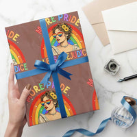 More Pride Less Prejudice Wrapping Paper Roll Pride Month LGBTQ Gay Lesbian