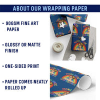 More Pride Less Prejudice Wrapping Paper Roll Pride Month LGBTQ Gay Lesbian