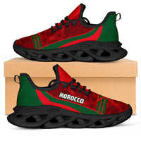 Morocco 2026 Football Clunky Sneakers Go Atlas Lions Islamic Pattern Curve Stylized - Wonder Print Shop