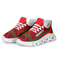 Morocco 2026 Football Clunky Sneakers Go Atlas Lions Islamic Pattern Curve Stylized - Wonder Print Shop