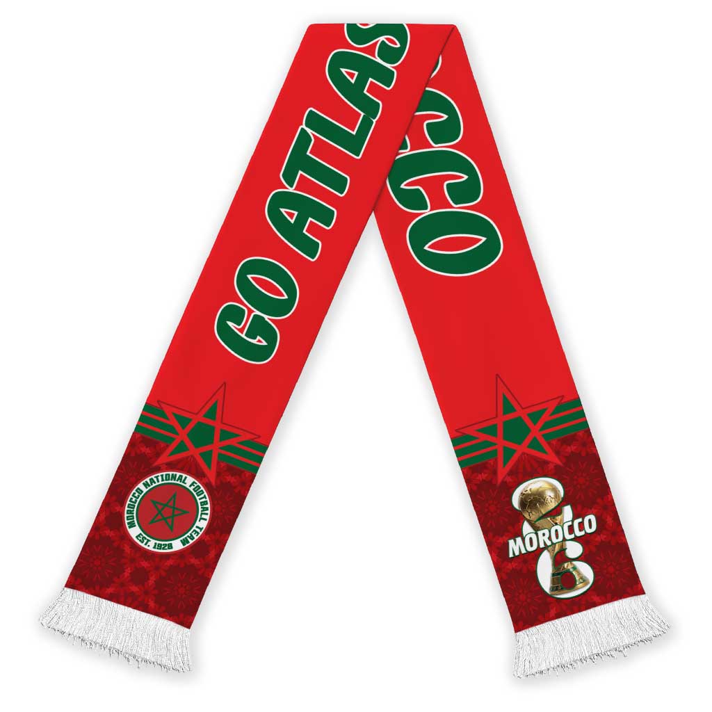 Morocco 2026 Football Soccer Scarf Go Atlas Lions