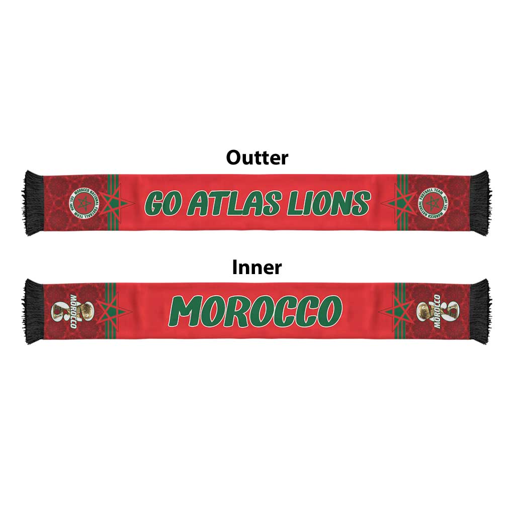Morocco 2026 Football Soccer Scarf Go Atlas Lions