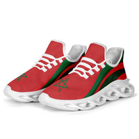 Morocco Football Clunky Sneakers Flag-Inspired Curve Style