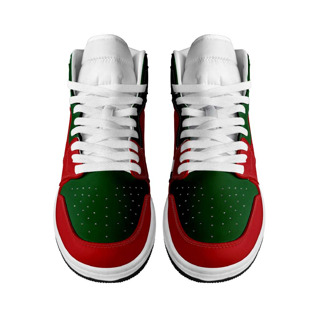 Morocco High Sneakers AJ1 Classic National Flag Style - Wonder Print Shop