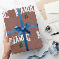 Morocco Maroc Pride Wrapping Paper Roll Moroccan Heritage Vintage Green Star
