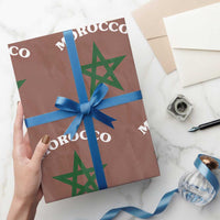 Morocco Pride Flag Star Wrapping Paper Roll Patriotic Moroccan Heritage Souvenir