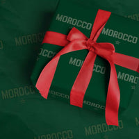 Morocco Star Flag Minimalist Moroccan Pride Wrapping Paper Roll