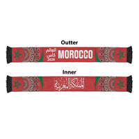 Morocco Yalla Vamos 2026 Soccer Scarf Zellige Mosaic Edition
