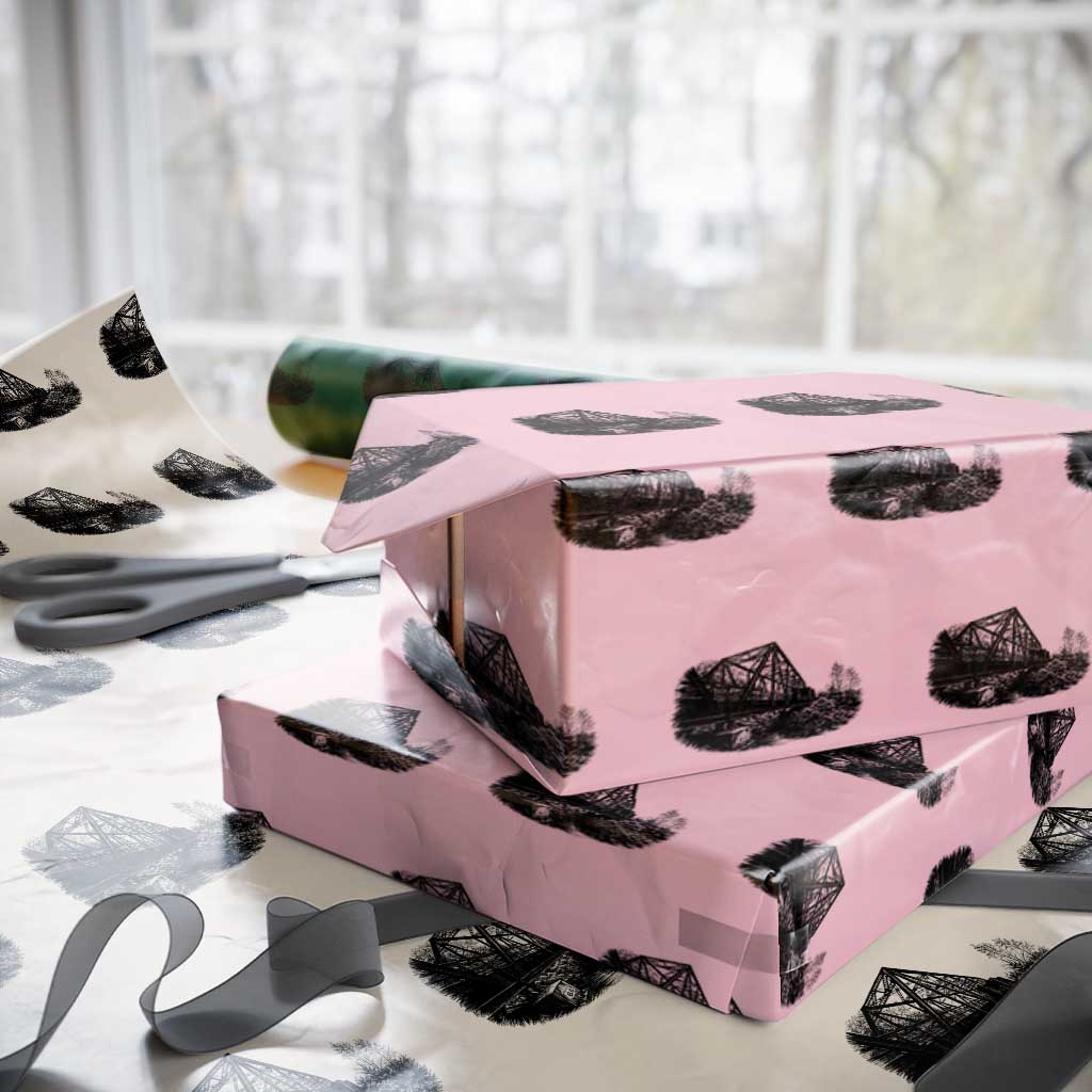 Mother Road Adventure Graphic Wrapping Paper Roll Vintage Route Highway 66 Bridge