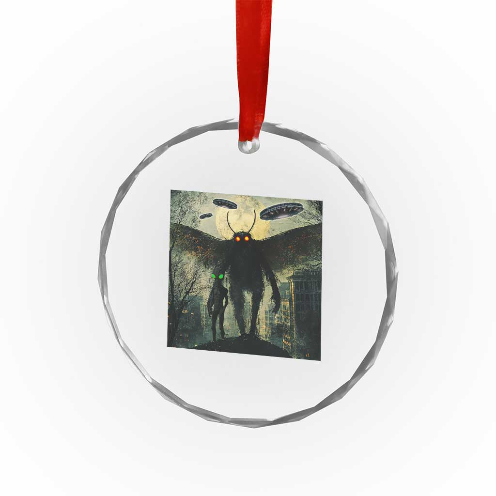 Mothman Aliens Crystal Glass Ornament Funny Cryptid Alien UFO TS10