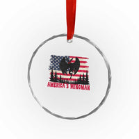 Mothman Americas Wingman Crystal Glass Ornament Funny Patriotic Cryptid