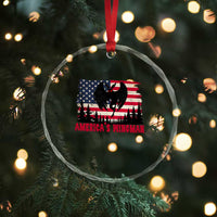 Mothman Americas Wingman Crystal Glass Ornament Funny Patriotic Cryptid