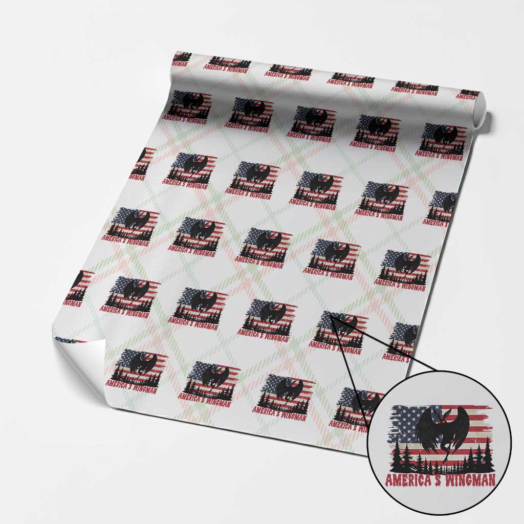 Mothman Americas Wingman Wrapping Paper Roll Funny Patriotic Cryptid