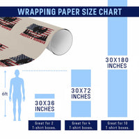 Mothman Americas Wingman Wrapping Paper Roll Funny Patriotic Cryptid
