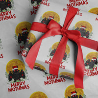 Mothman Christmas Wrapping Paper Roll Funny Merry Mothmas Cryptid Xmas Santa