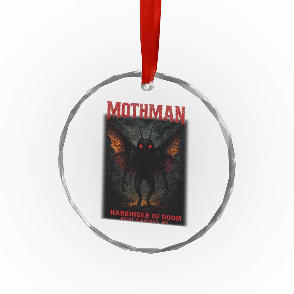 Mothman Crystal Glass Ornament Horror Harbinger of Doom Urban Myth Cryptid Creature TS10