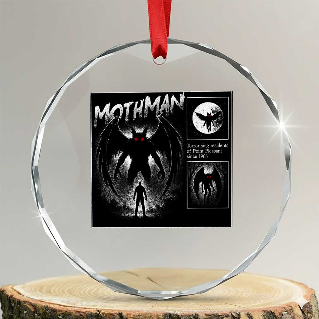 Mothman Crystal Glass Ornament Retro Horror Manga Urban Myth Cryptid Creature TS10