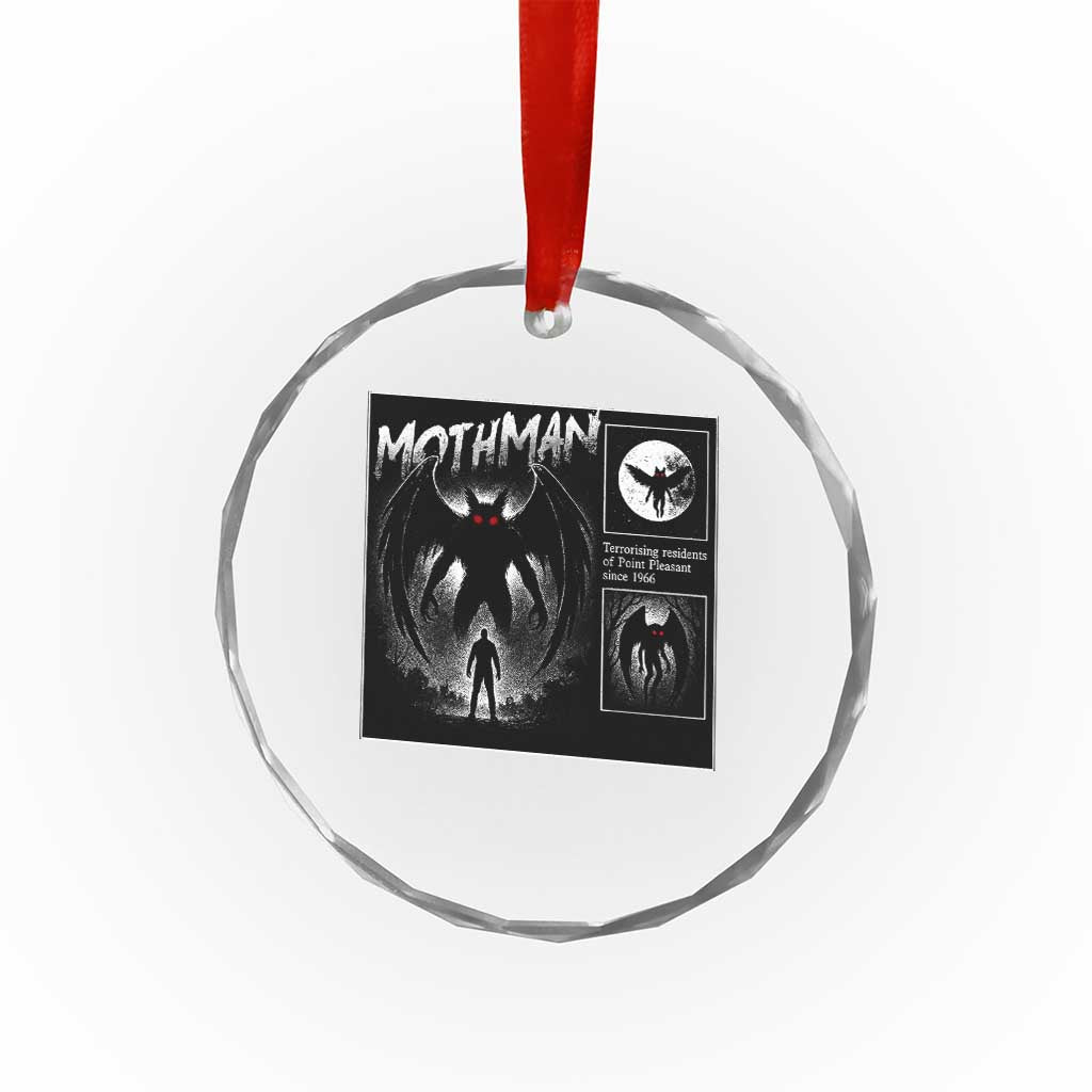 Mothman Crystal Glass Ornament Retro Horror Manga Urban Myth Cryptid Creature TS10