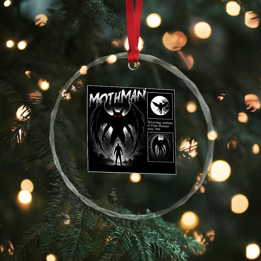 Mothman Crystal Glass Ornament Retro Horror Manga Urban Myth Cryptid Creature TS10