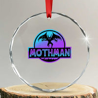 Mothman Crystal Glass Ornament Retro Neon Cryptid Paranormal Horror Monster TS10