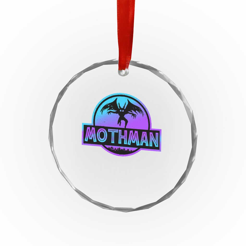 Mothman Crystal Glass Ornament Retro Neon Cryptid Paranormal Horror Monster TS10