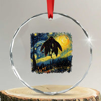 Mothman Crystal Glass Ornament Starry Night Van Gogh Cryptid Lover TS10