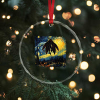 Mothman Crystal Glass Ornament Starry Night Van Gogh Cryptid Lover TS10