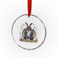 Mothman Easter Bunny Crystal Glass Ornament Funny West Virginia Cryptid Lover Gift