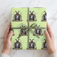 Mothman Easter Bunny Wrapping Paper Roll Funny West Virginia Cryptid Lover Gift