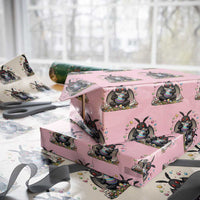 Mothman Easter Bunny Wrapping Paper Roll Funny West Virginia Cryptid Lover Gift