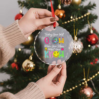 Motivational Test Day Glow Crystal Glass Ornament Today You Will Glow When You Show What You Know