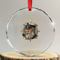 Motor Boat Captain Crystal Glass Ornament Funny Pontoon Boating Motor Boatin Lake